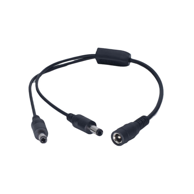 Elecbee DC5.5*2.5mm DC Power Cable One Female to Dual Male for Monitor 37cm 